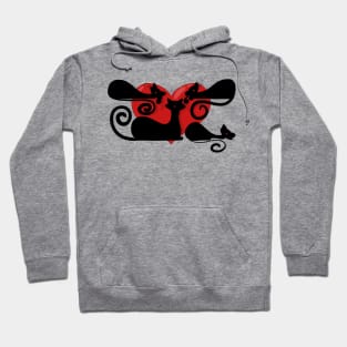 loving black cats Hoodie